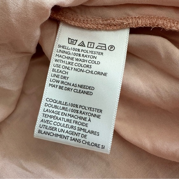 Kimchi Blue Flutter Sleeve Chiffon Peach Floral Fit & Flare Mini Dress Size 6 - Picture 12 of 13